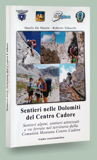 copertina libro sentieri nelle Dolomiti del Centro Cadore