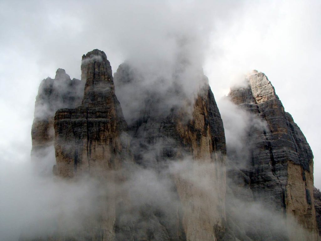 Tre Cime di Lavaredo dai pressi della forcella Passaporto